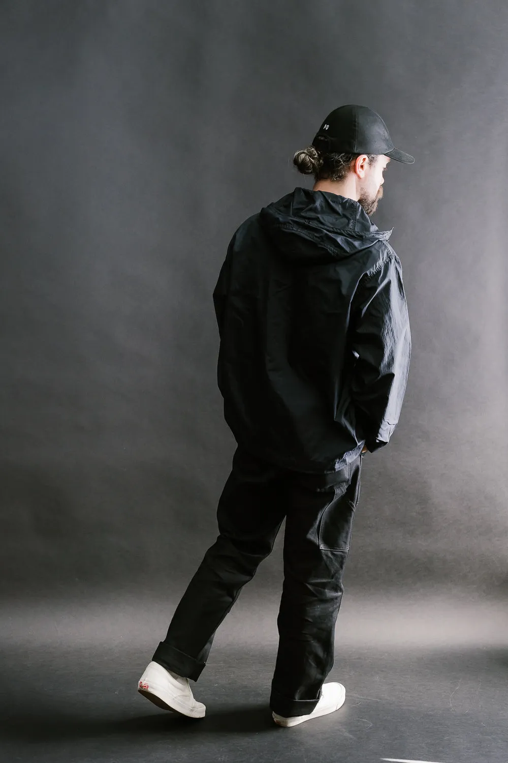 1105-CTN - NAVY Parka Crinkle Nylon Tafetta - Navy