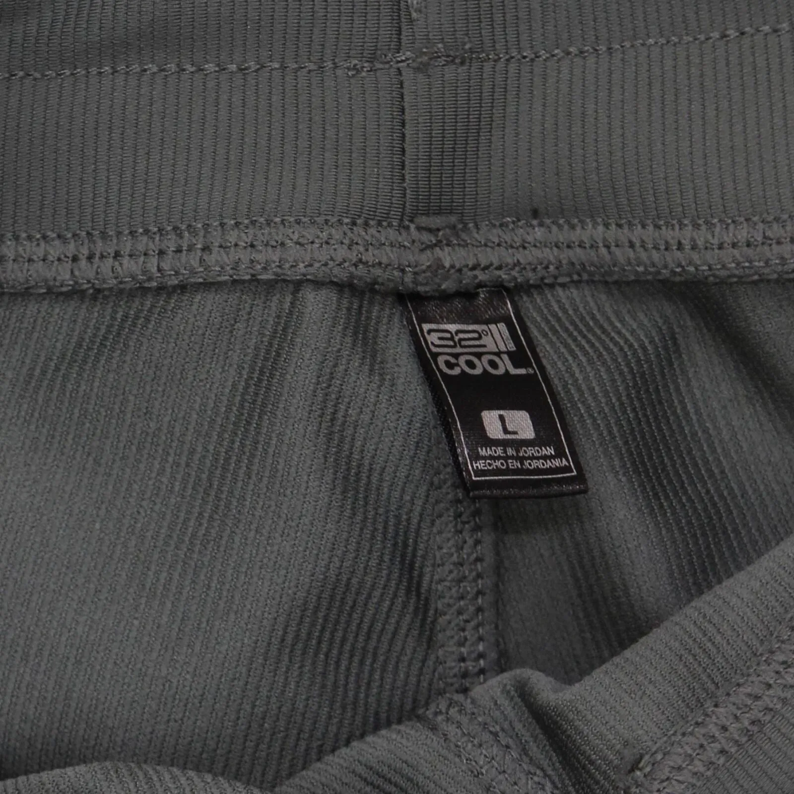 32 Degrees Wide Leg Pants Ribbed Semi-Flare Pants Urban Chic Gray Green L