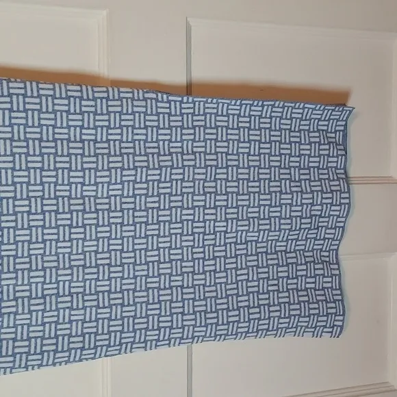 525 America Jacquard Pencil Skirt in Sea Wave Multi