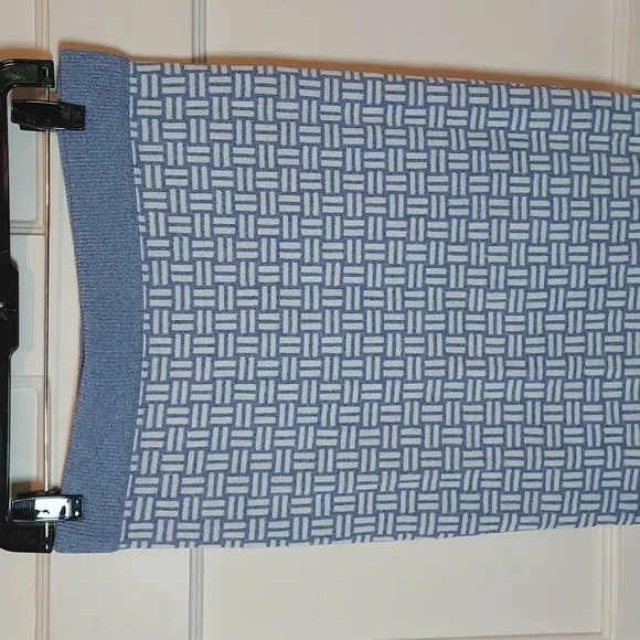 525 America Jacquard Pencil Skirt in Sea Wave Multi