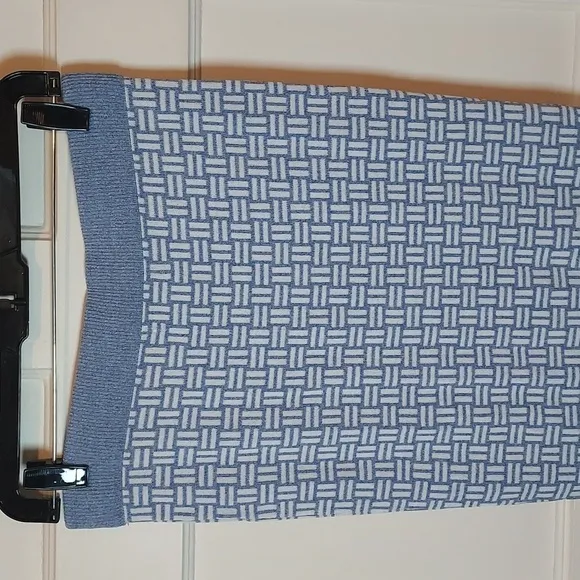 525 America Jacquard Pencil Skirt in Sea Wave Multi