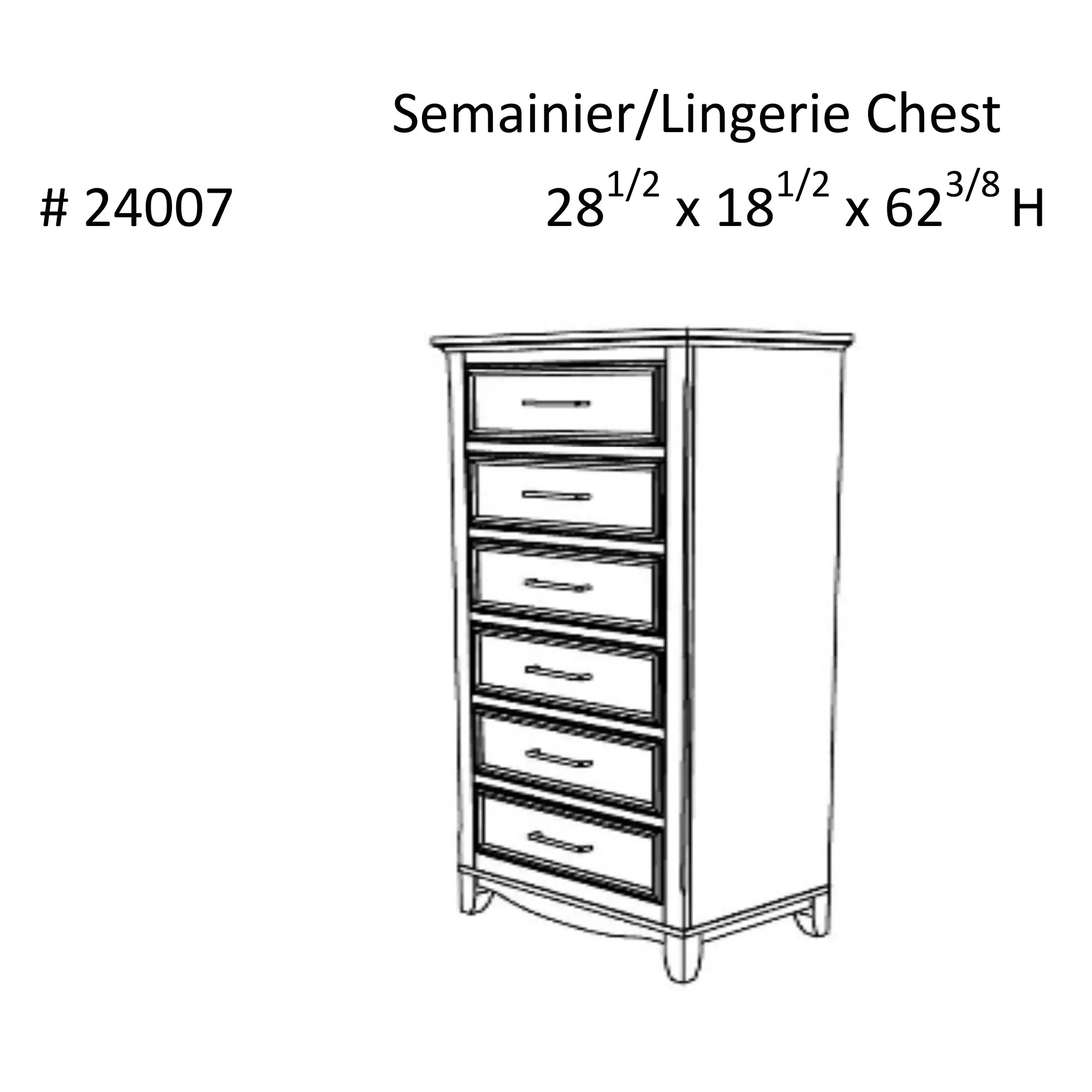 6 drawer chest storage organization for office home decor, dark grey