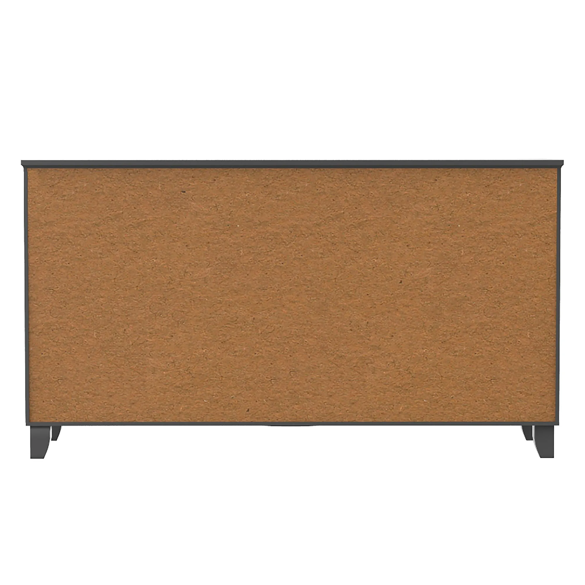 6-drawer double dresser organization for home decor, dark grey