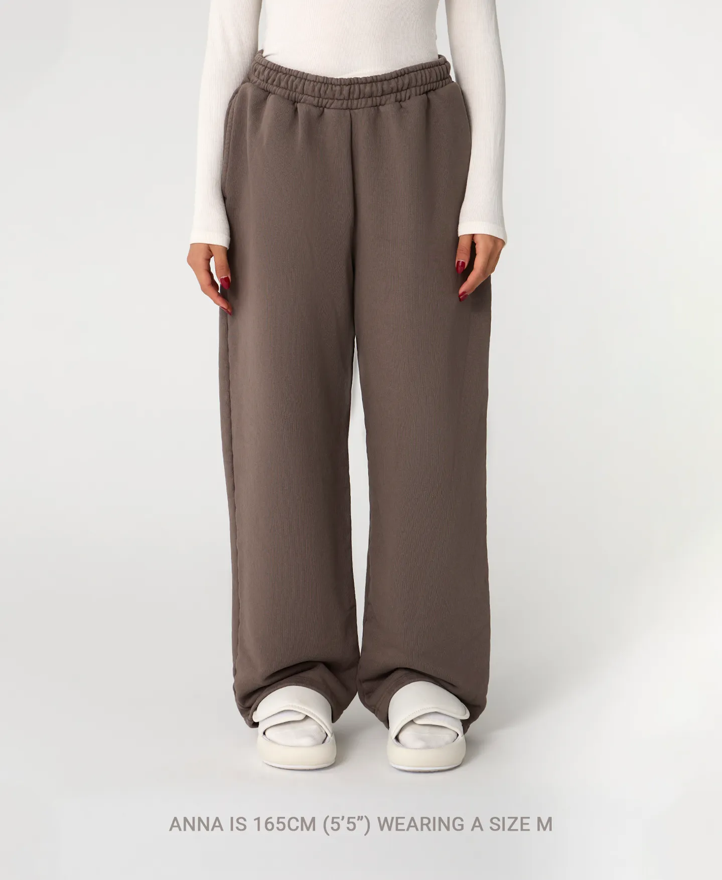 600 GSM 'Chocolate' Straight-leg Pants