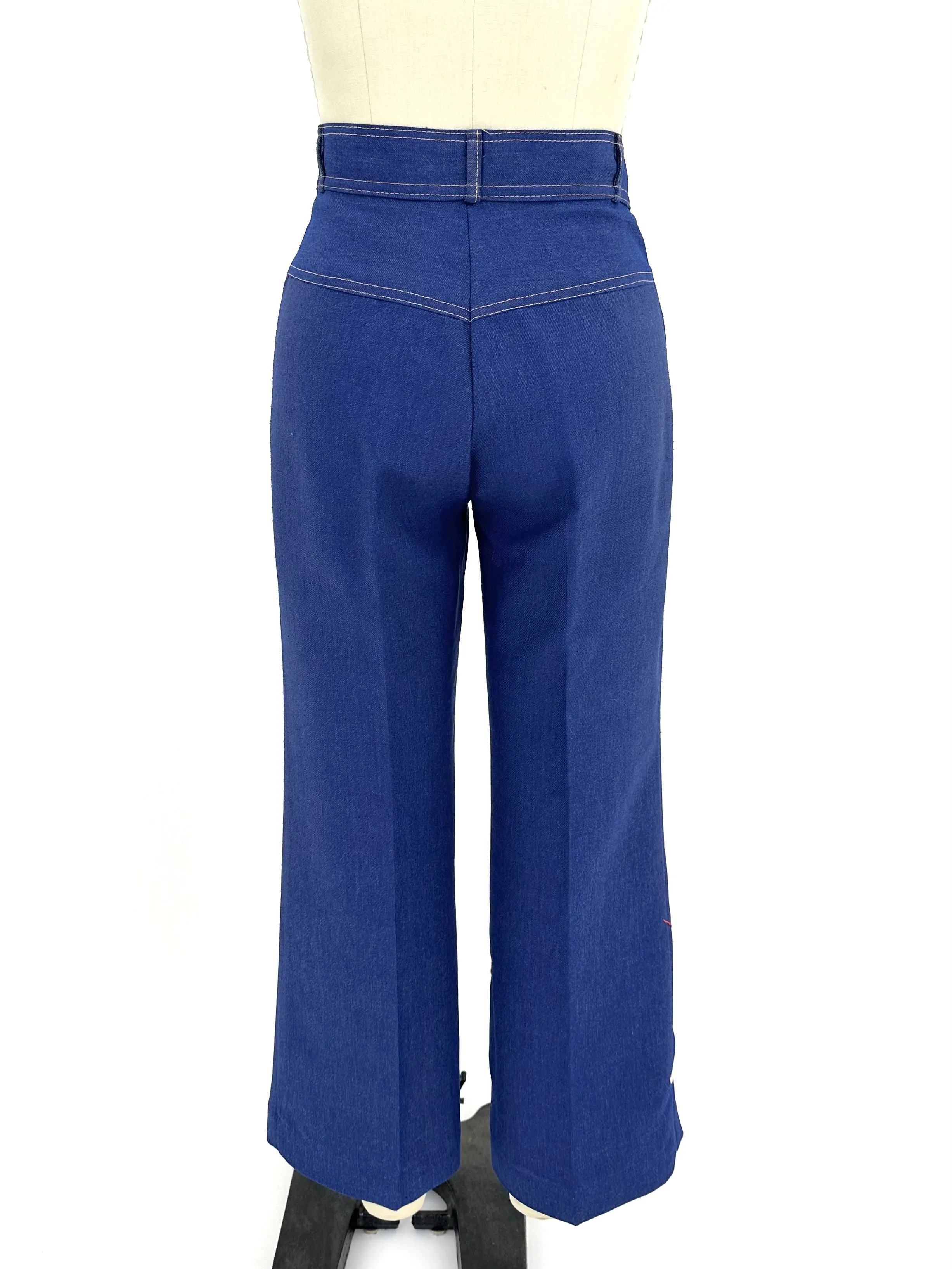 70s Sailboat Embroidered Pants
