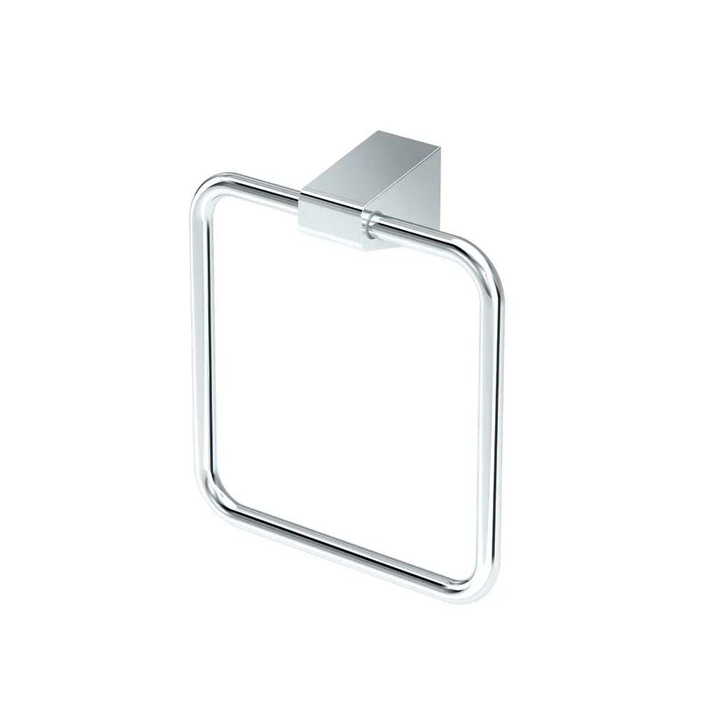 A-Line Bathroom Accessories Set - Wall Mount - Brass/Polished Chrome
