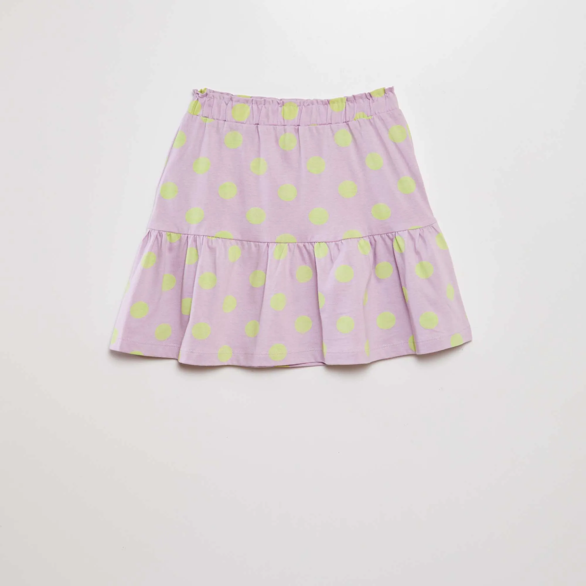 A-line cotton skirt WHITE