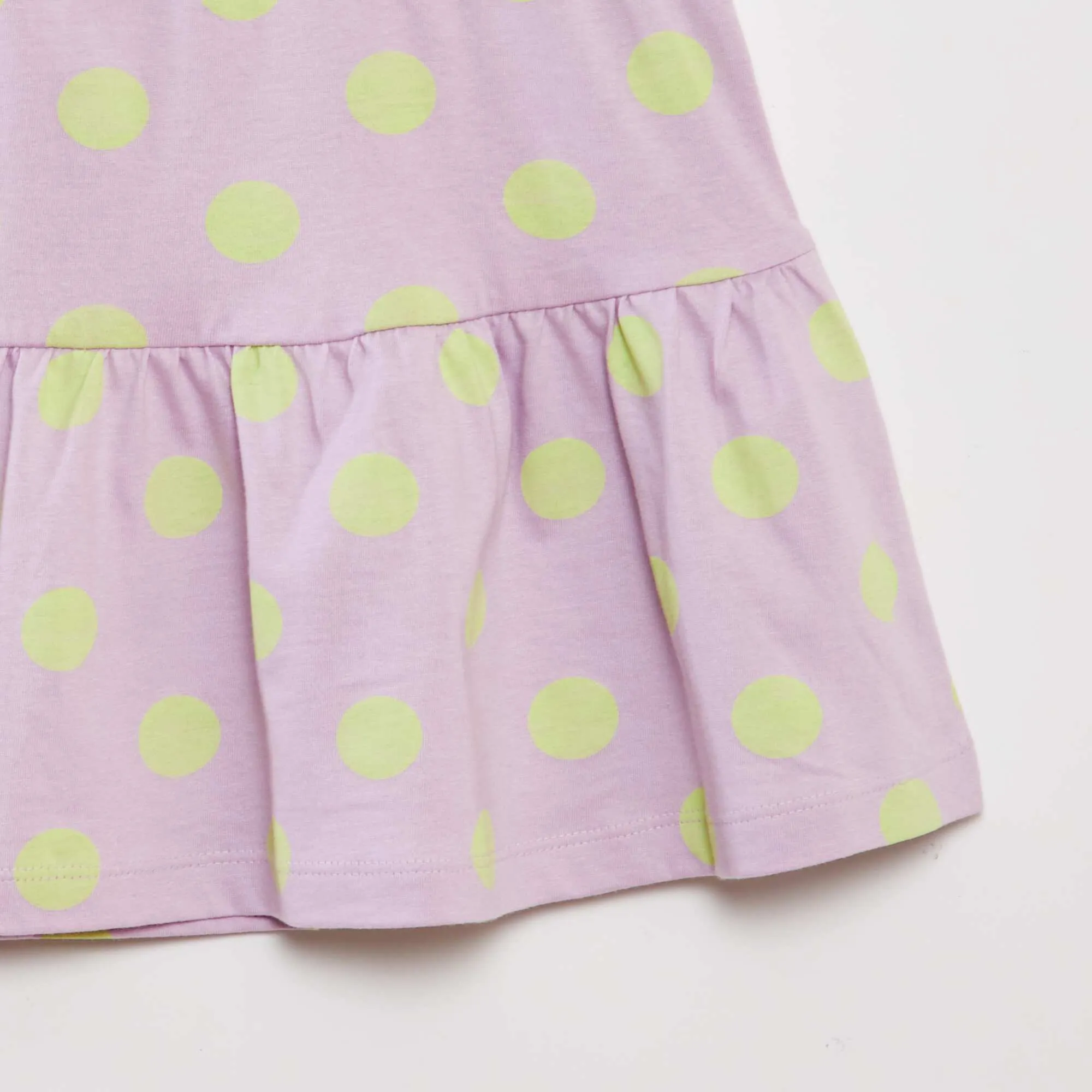 A-line cotton skirt WHITE