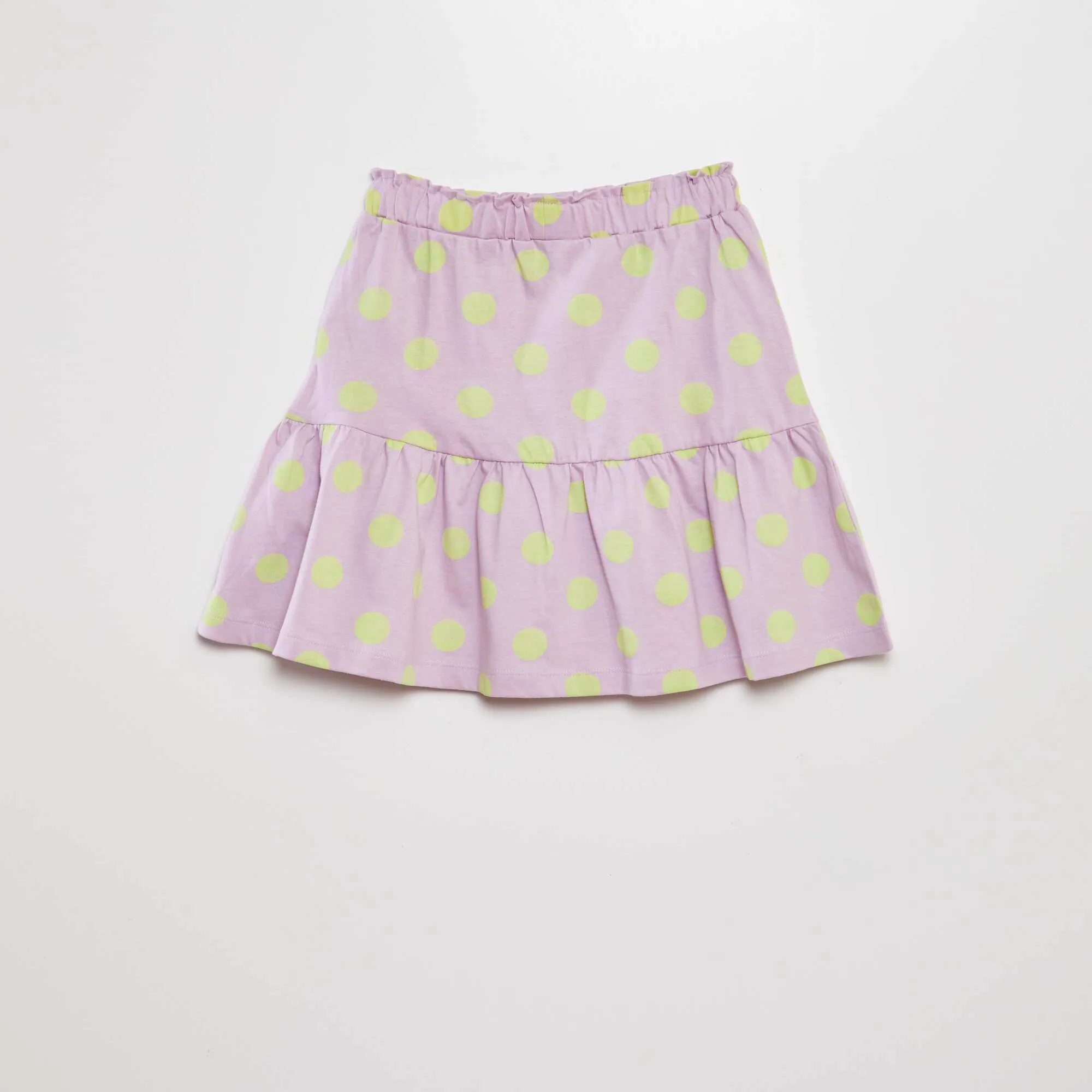 A-line cotton skirt WHITE