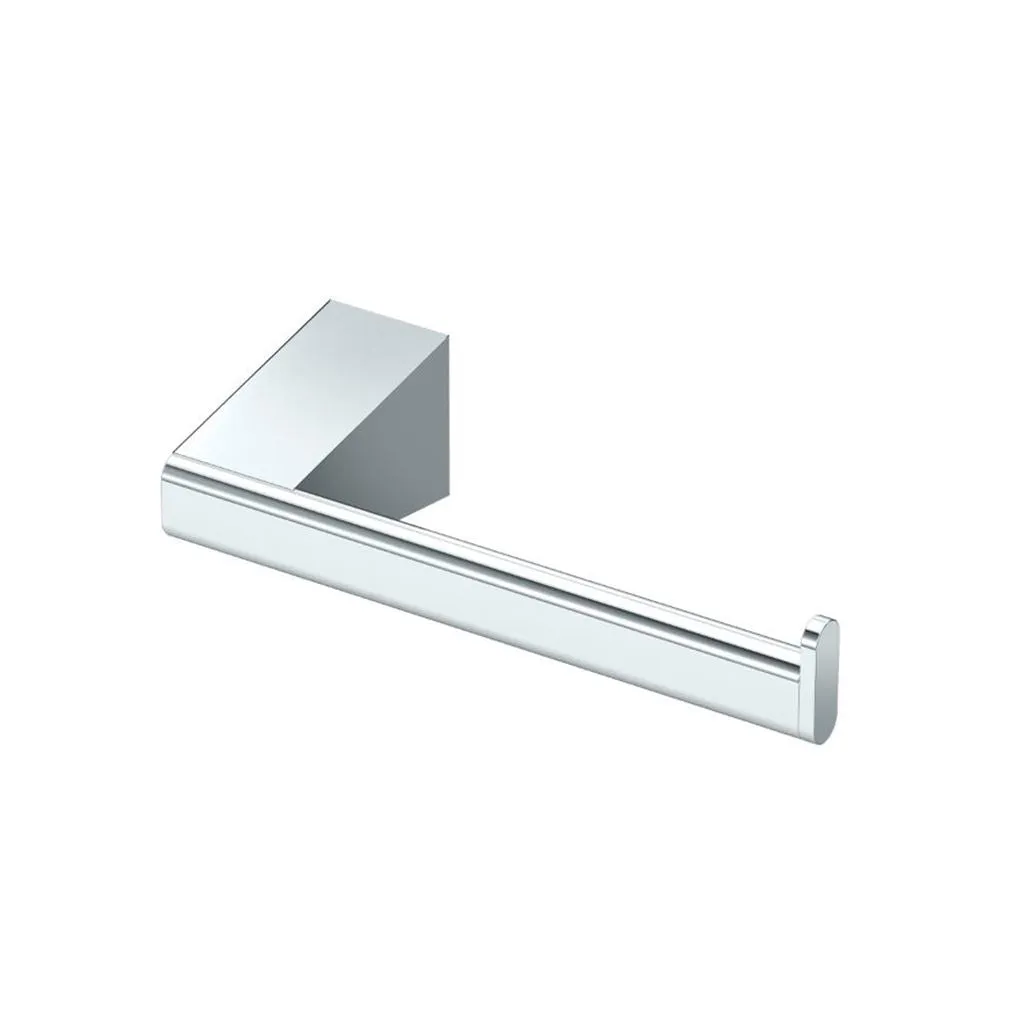 A-Line Euro Toilet Paper Holder - Wall Mount - 7" Brass/Polished Chrome