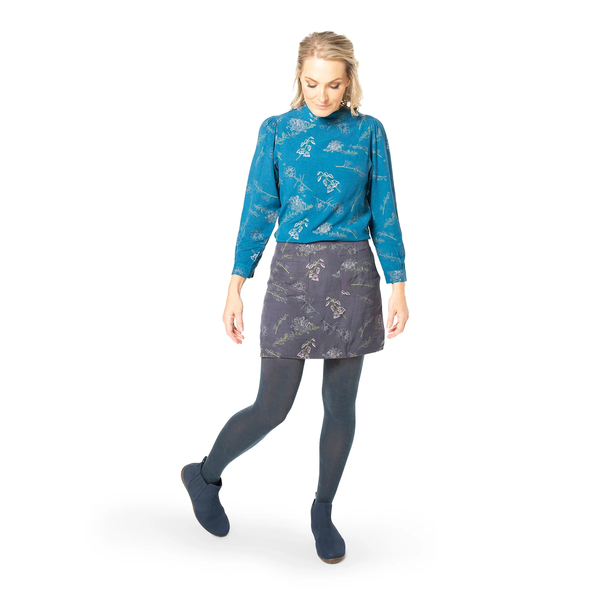 A-line mini skirt - Reversible