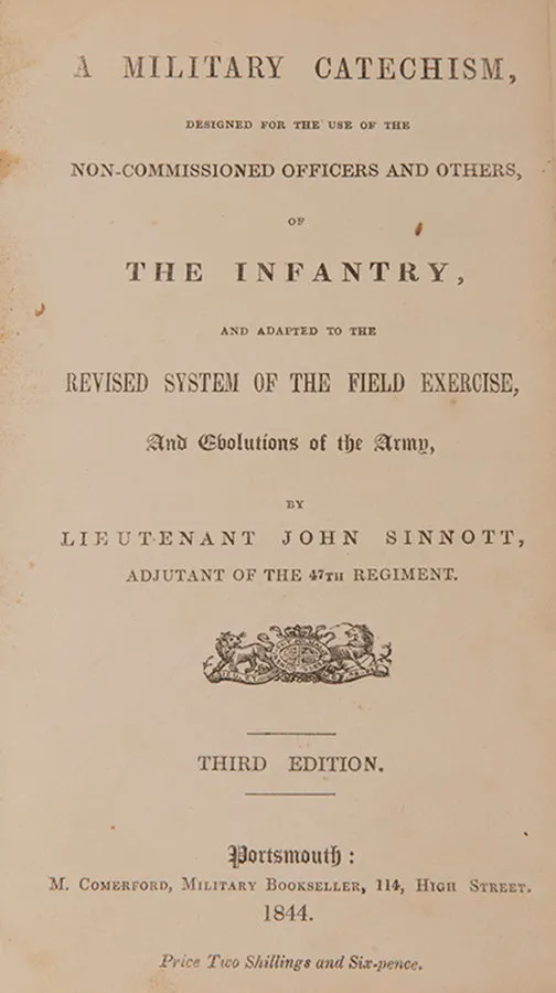 A Military Catechism,