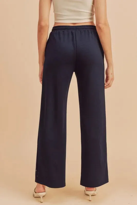 Aemi   Co Drawstring Wide Leg Pants