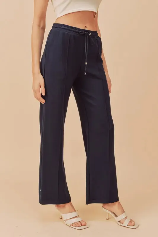 Aemi   Co Drawstring Wide Leg Pants