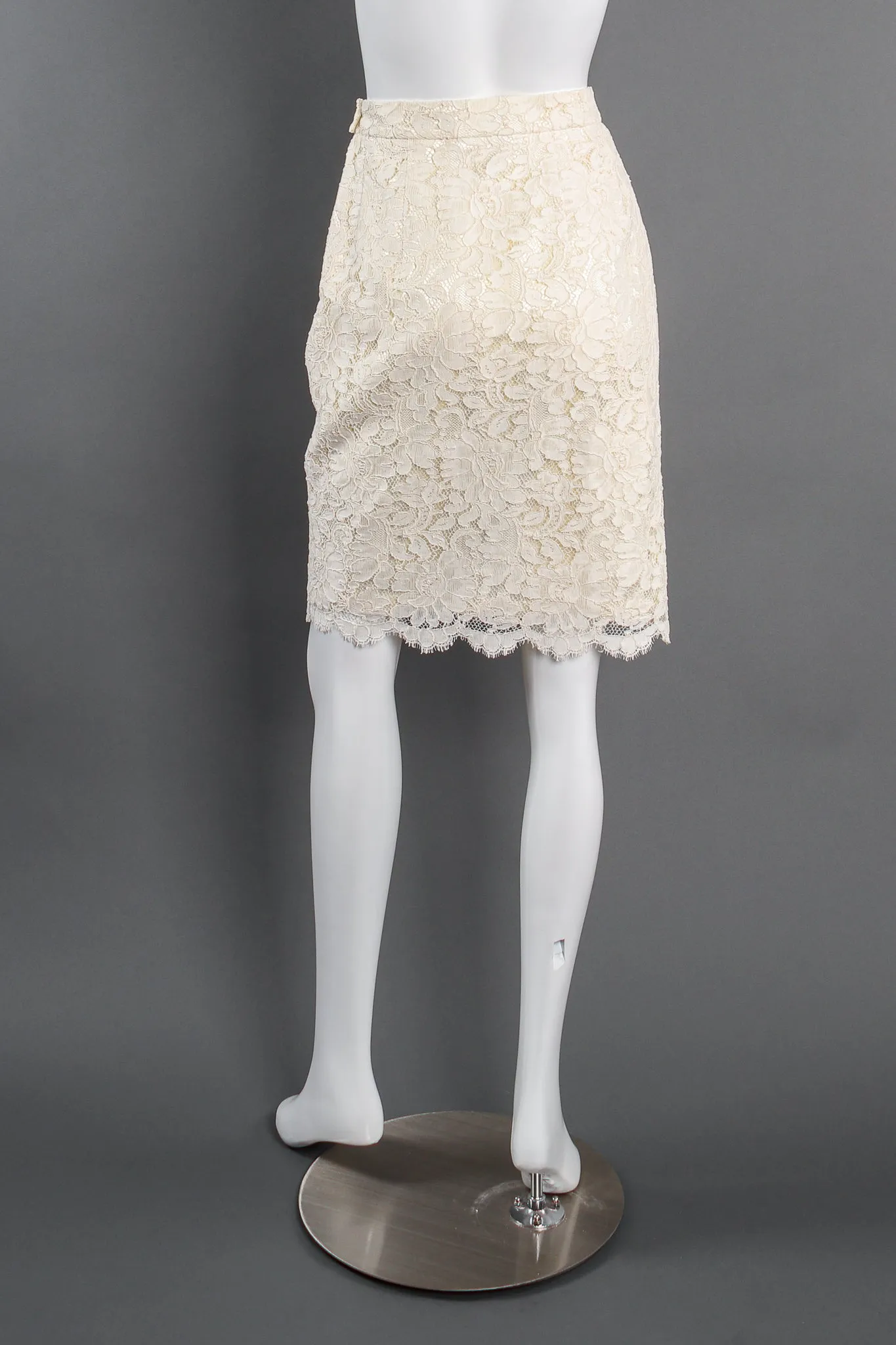 Alençon Lace Pencil Skirt
