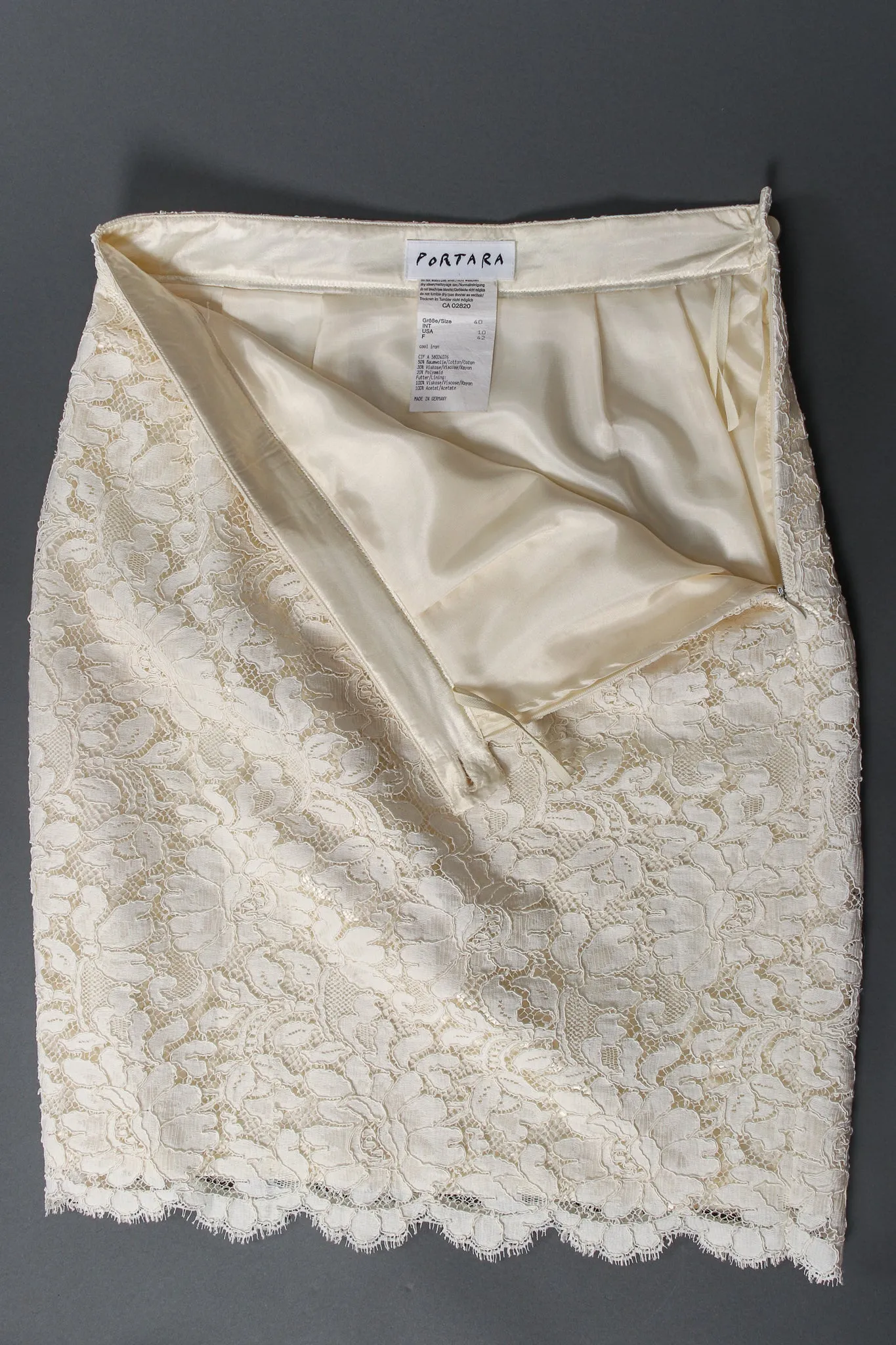 Alençon Lace Pencil Skirt