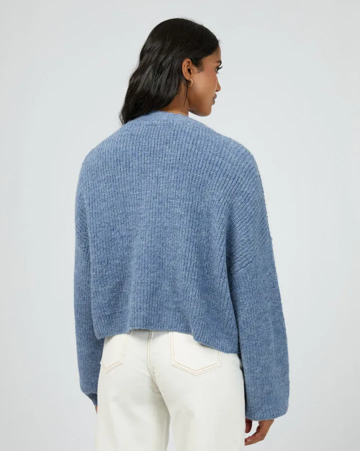 All About Eve Selena Knit Cardi - Blue
