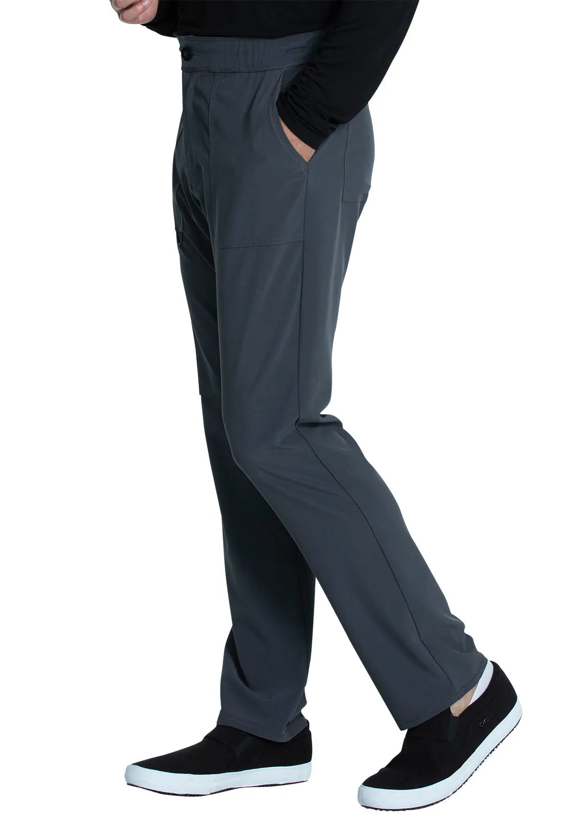 Allura CKA186 Men's Fly Front Cargo Pants Pewter