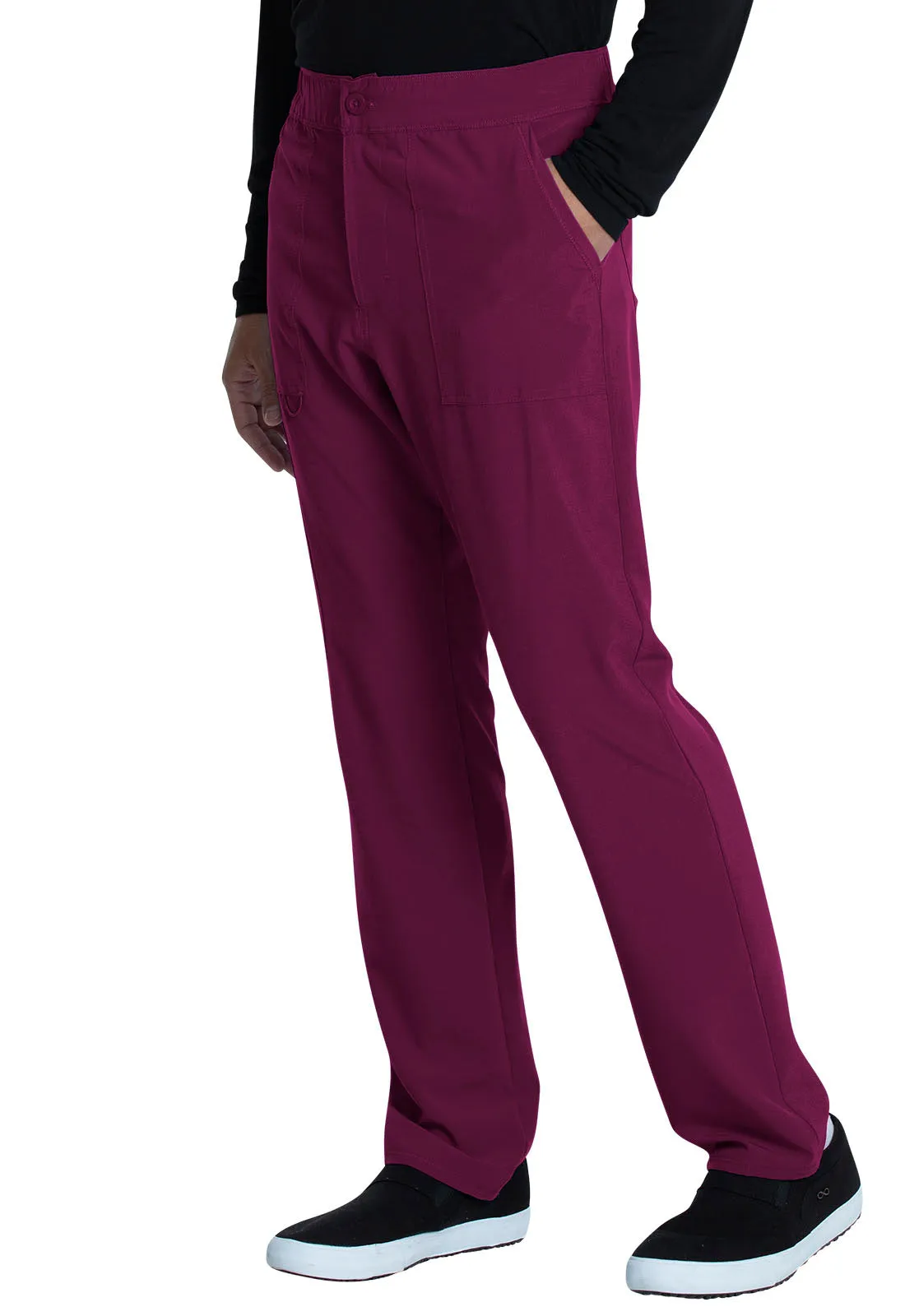 Allura CKA186 Men's Fly Front Cargo Pants Wine