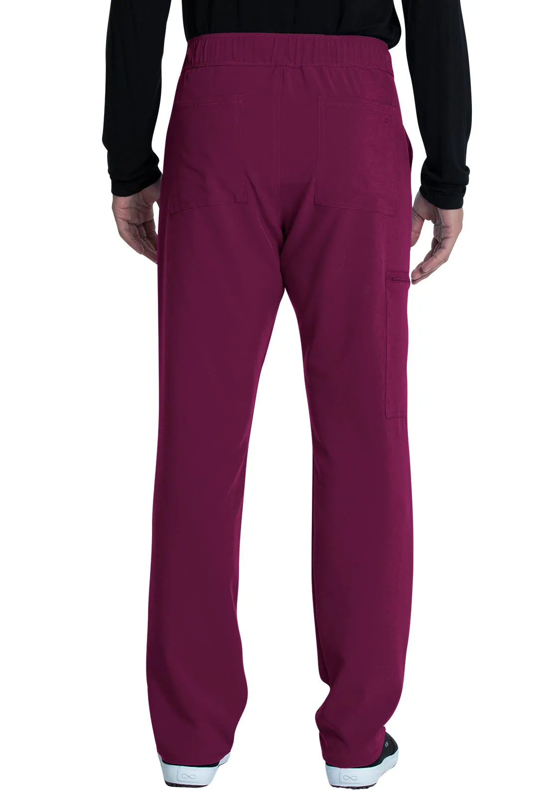 Allura CKA186 Men's Fly Front Cargo Pants Wine