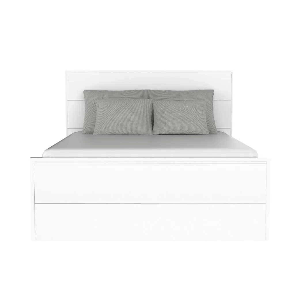 Alpha double bed, white