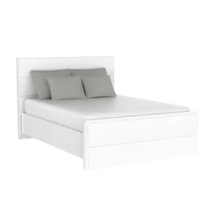Alpha double bed, white