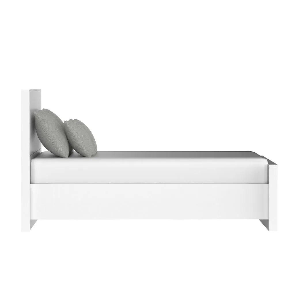 Alpha double bed, white