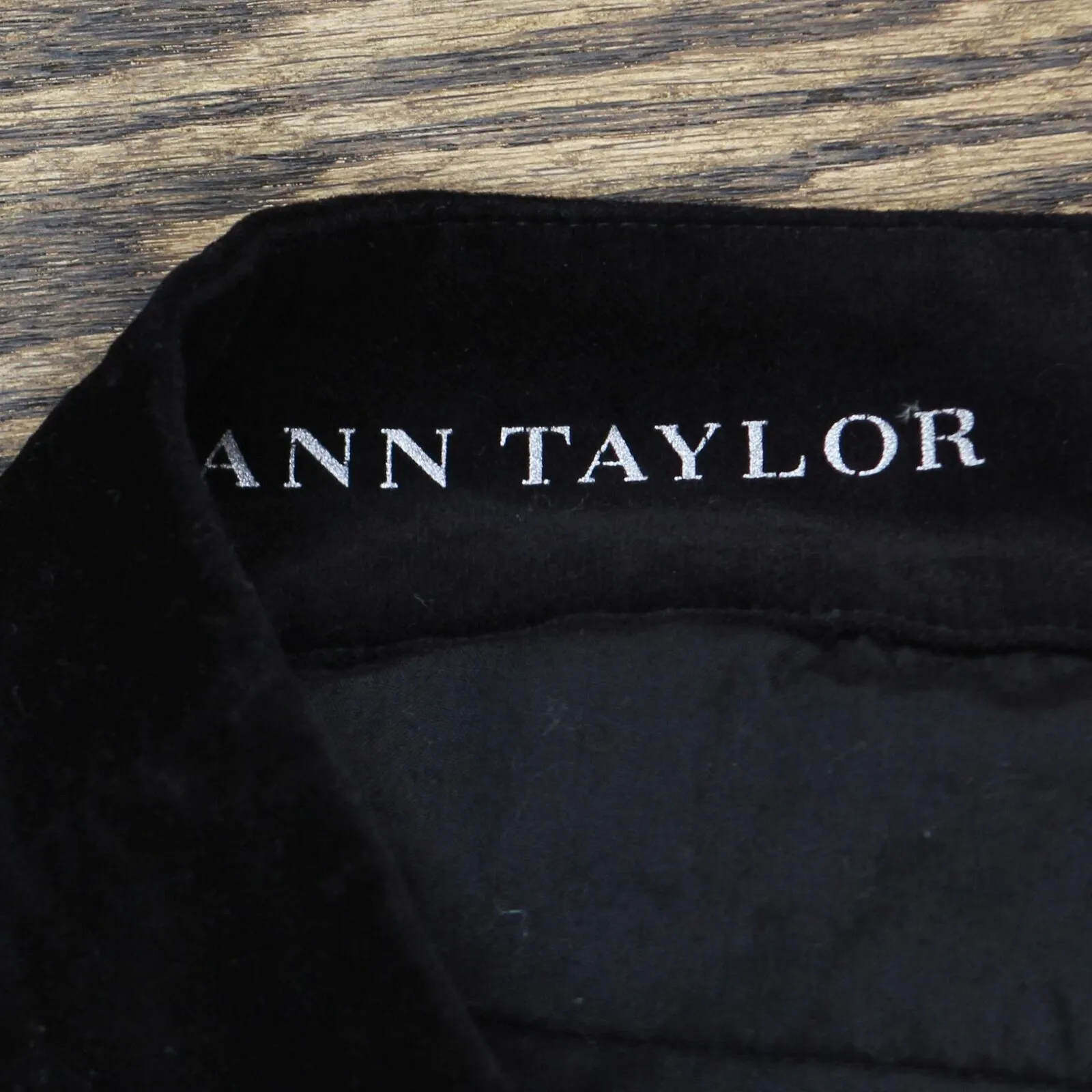 Ann Taylor Womens Velvet Straight Leg Dress Pants 166ffc3d9a425d Black 4P