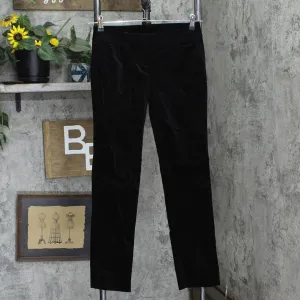 Ann Taylor Womens Velvet Straight Leg Dress Pants 166ffc3d9a425d Black 4P