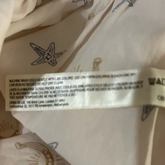 Anthropologie The Wren Boxer Pants in Cream Horseshoe Motif Size L. NWT