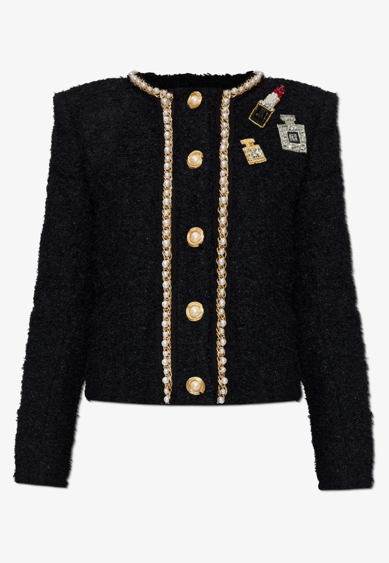Appliquéd Tweed Jacket