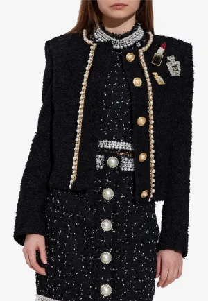 Appliquéd Tweed Jacket