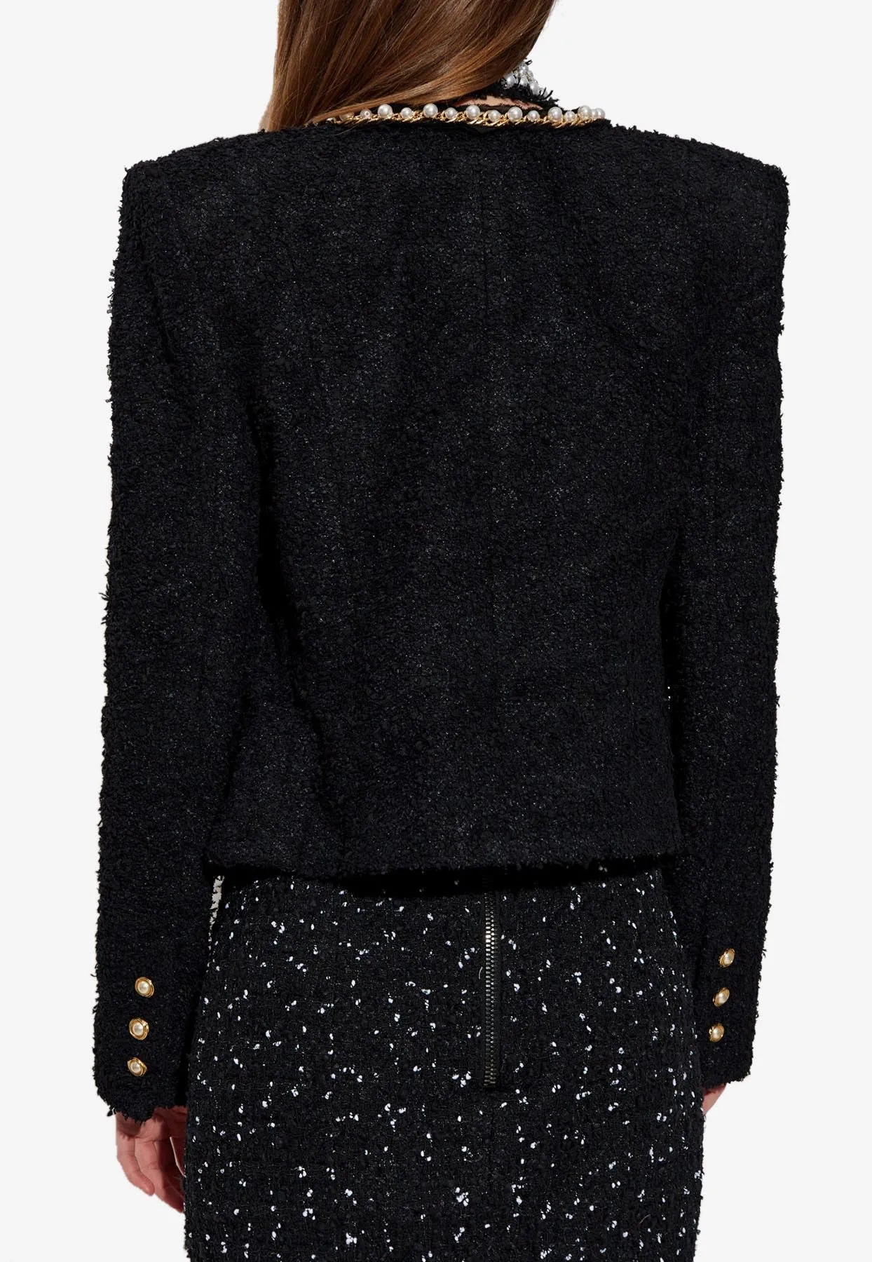 Appliquéd Tweed Jacket