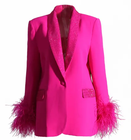 Aquilina® | Blazer With Feathers For Women
