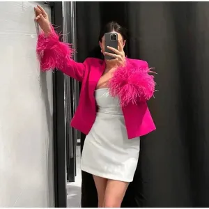Aquilina® | Blazer With Feathers For Women