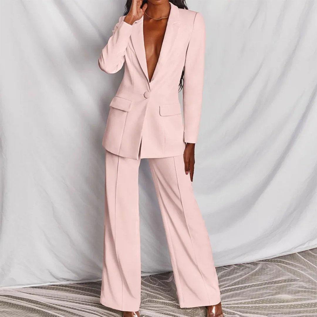 Areta® | Two-Piece Blazer And Trousers Set For Women