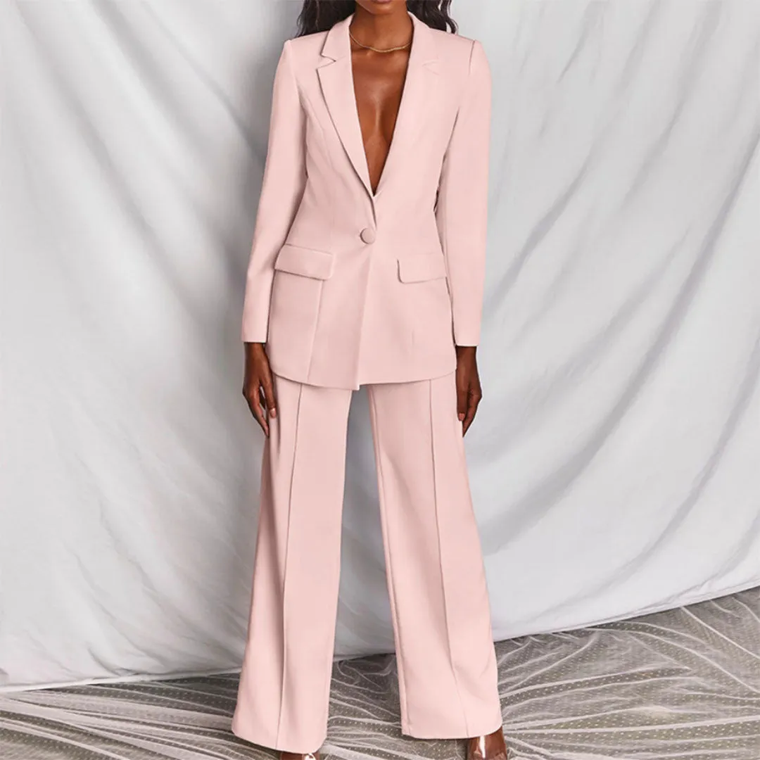 Areta® | Two-Piece Blazer And Trousers Set For Women