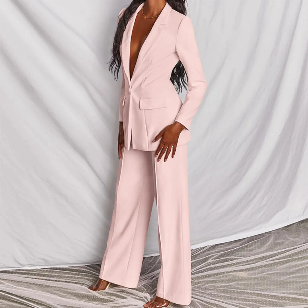 Areta® | Two-Piece Blazer And Trousers Set For Women