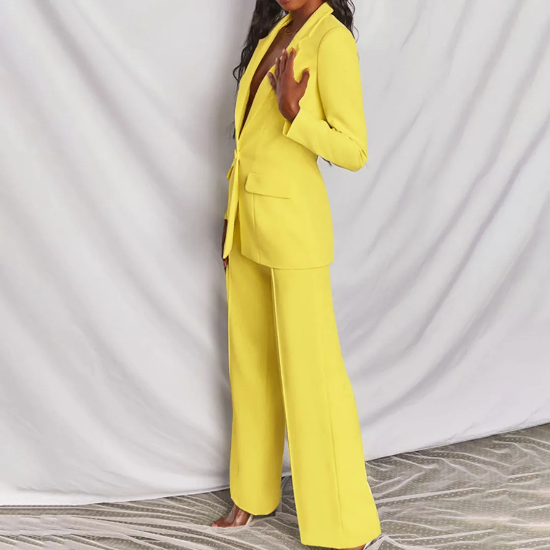 Areta® | Two-Piece Blazer And Trousers Set For Women