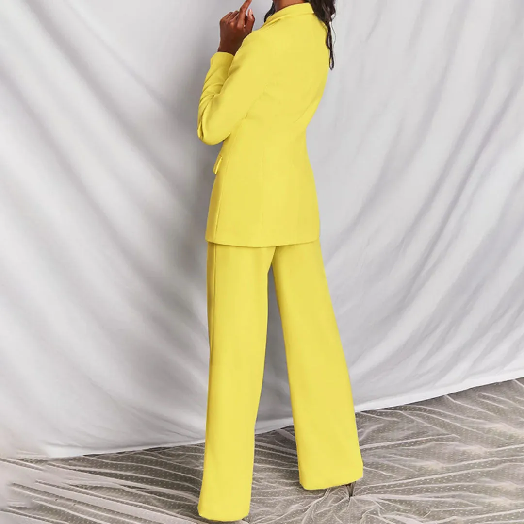 Areta® | Two-Piece Blazer And Trousers Set For Women
