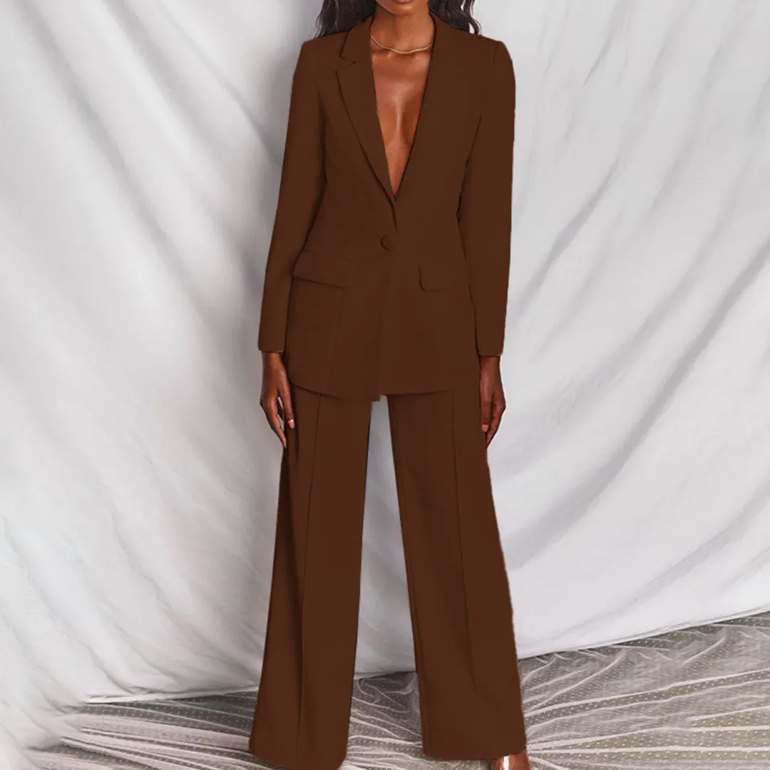 Areta® | Two-Piece Blazer And Trousers Set For Women