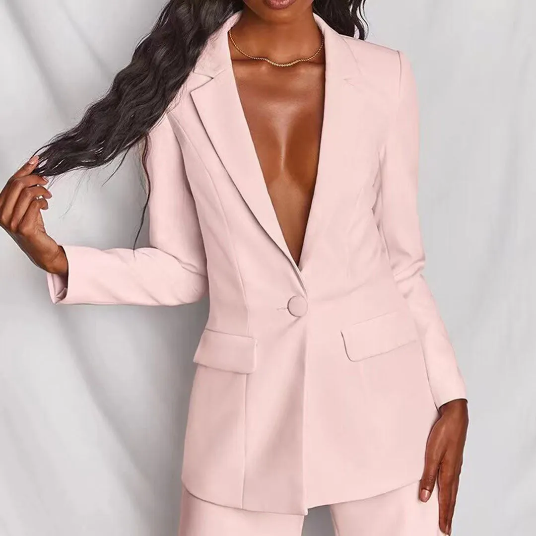 Areta® | Two-Piece Blazer And Trousers Set For Women