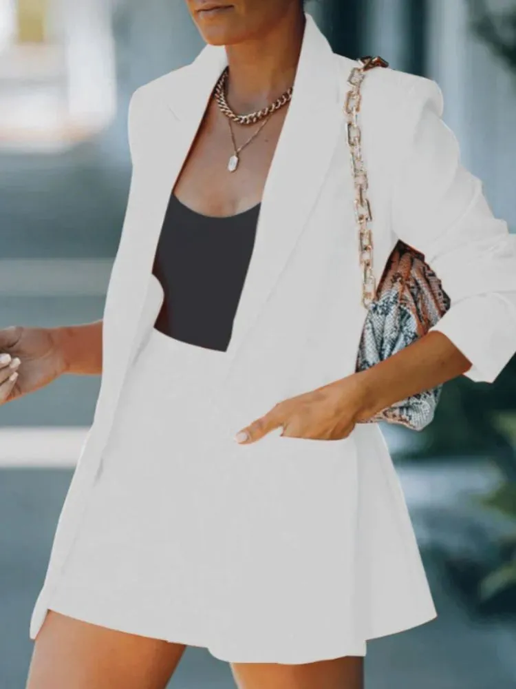 Arilda® | Women'S Blazer And Shorts Set