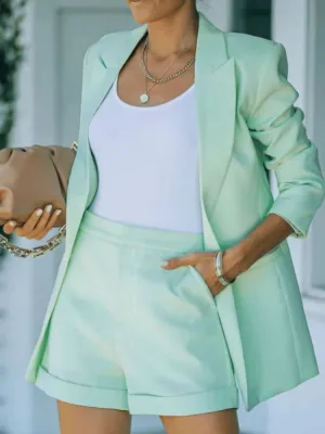 Arilda® | Women'S Blazer And Shorts Set