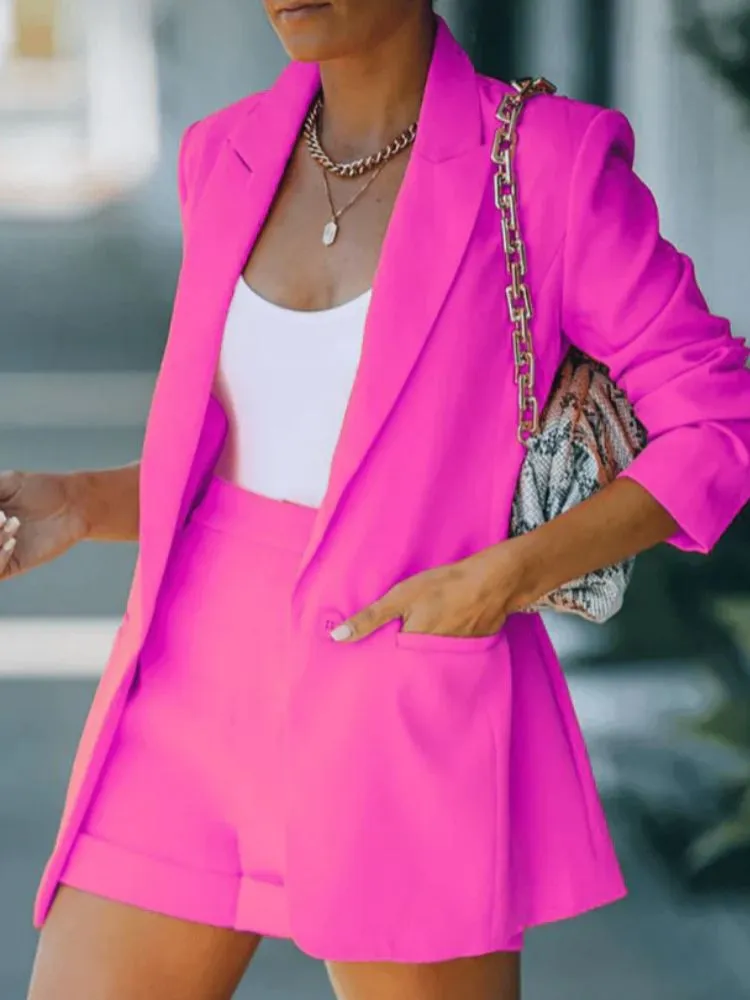 Arilda® | Women'S Blazer And Shorts Set