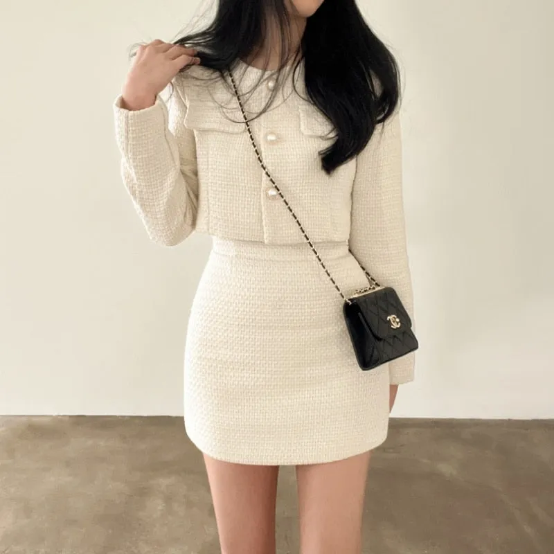 Armanda® | Elegant Rock Und Blazer Set