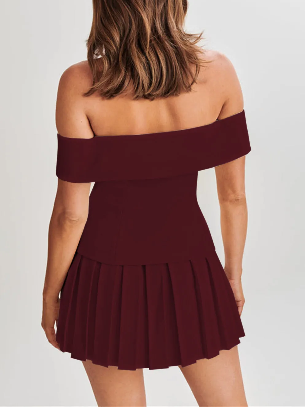 Arpina® | Elegant Blazer Set With Pleated Skirt