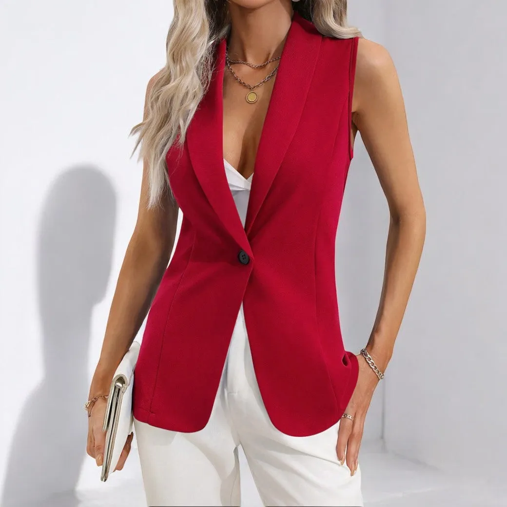 Asha® | Modern Sleeveless Blazer