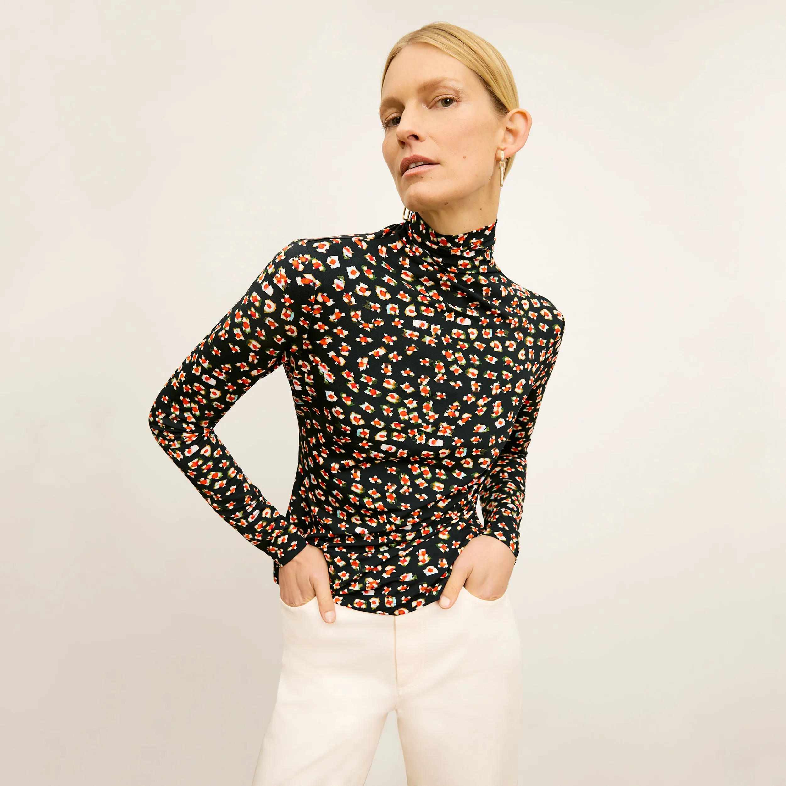 Axam Layering Turtleneck - Printed Jersey  :: Kaleidoscope Print