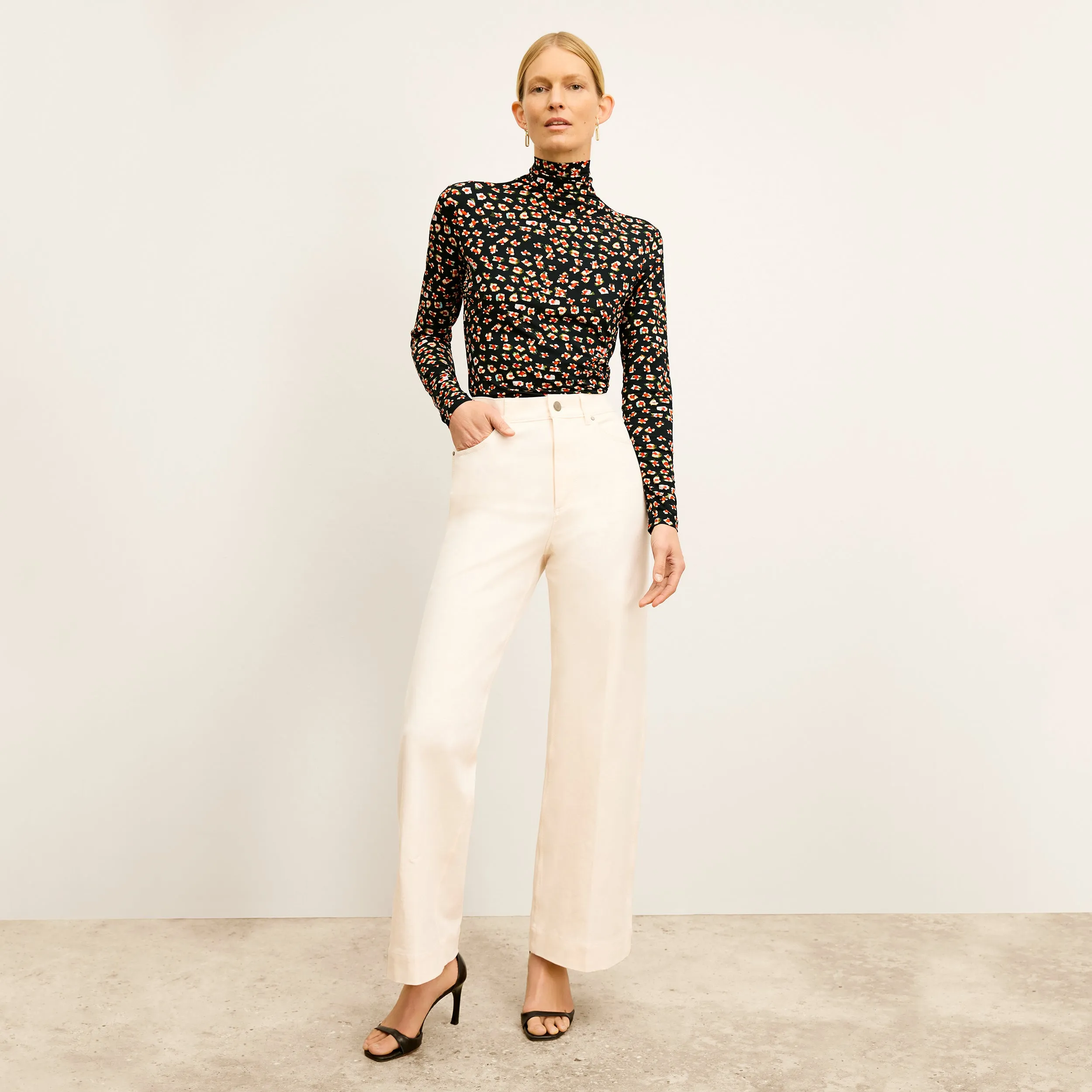 Axam Layering Turtleneck - Printed Jersey  :: Kaleidoscope Print